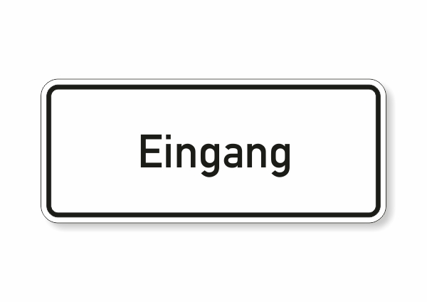 Eingang - Türschild