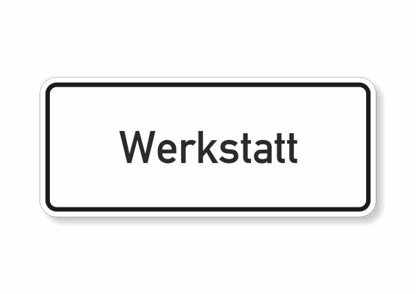 Werkstatt Türschild