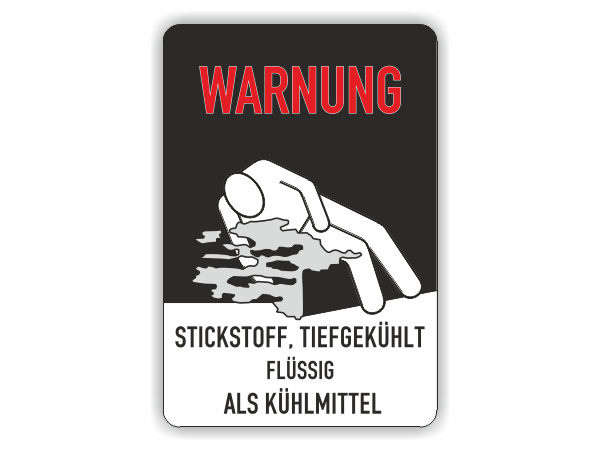 Stickstoff, tiefgekühlt, flüssig - als Kältemittel