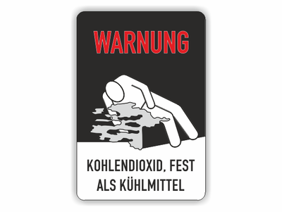 bewusstlose person, text Kohlendioxid fest als Kühlmittel