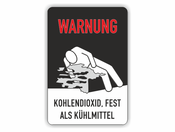 bewusstlose person, text Kohlendioxid fest als Kühlmittel