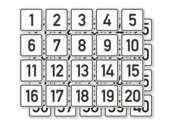 Zahlen-Set mit DIN- Schrift